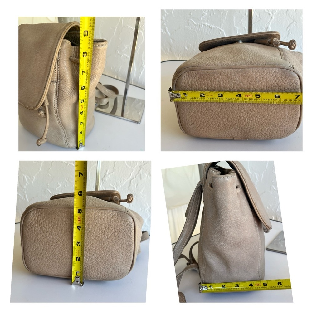 VINTAGE COACH SONOMA 4925 TAN PEBBLED LEATHER SMALL BACKPACK SHOULDER BAG - Picture 9 of 16